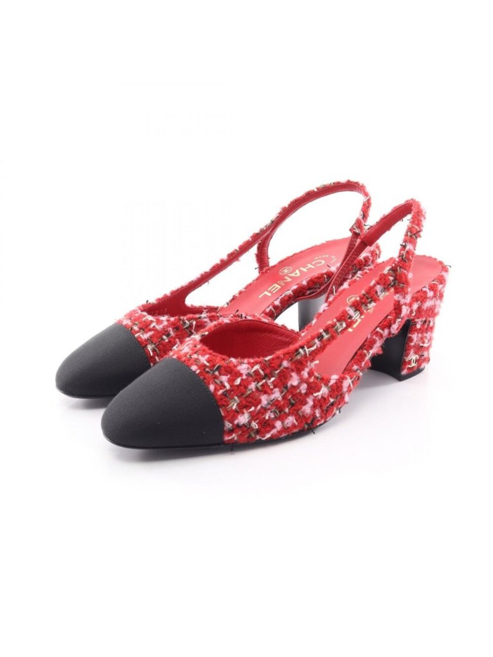 Chanel Sandals Slingback CC Logo Pumps